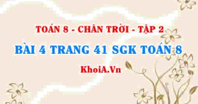 Bài 4 trang 41 Toán 8 Chân trời sáng tạo Tập 2